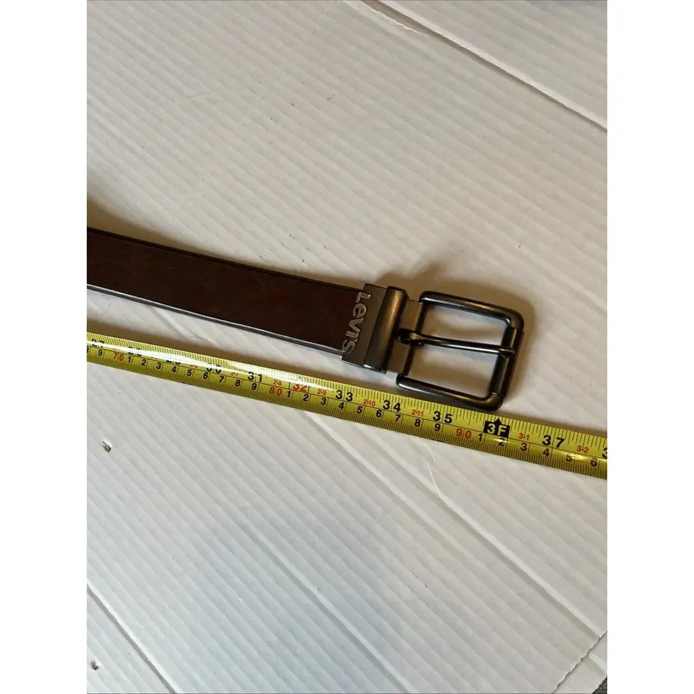 Levi's Belt Size XL 42-44 Brown Synthetic Leather Mens/see Details